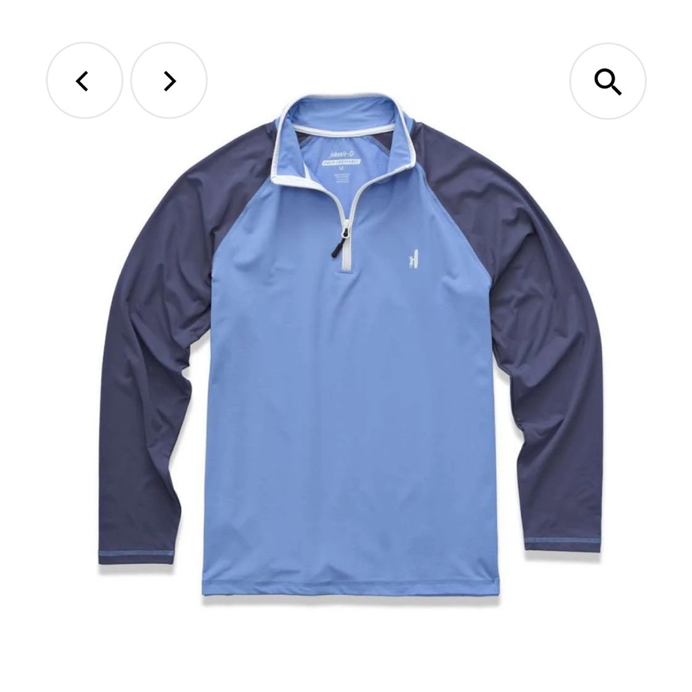 johnnie-O Blue and Navy Kids Long Sleeve Shirt